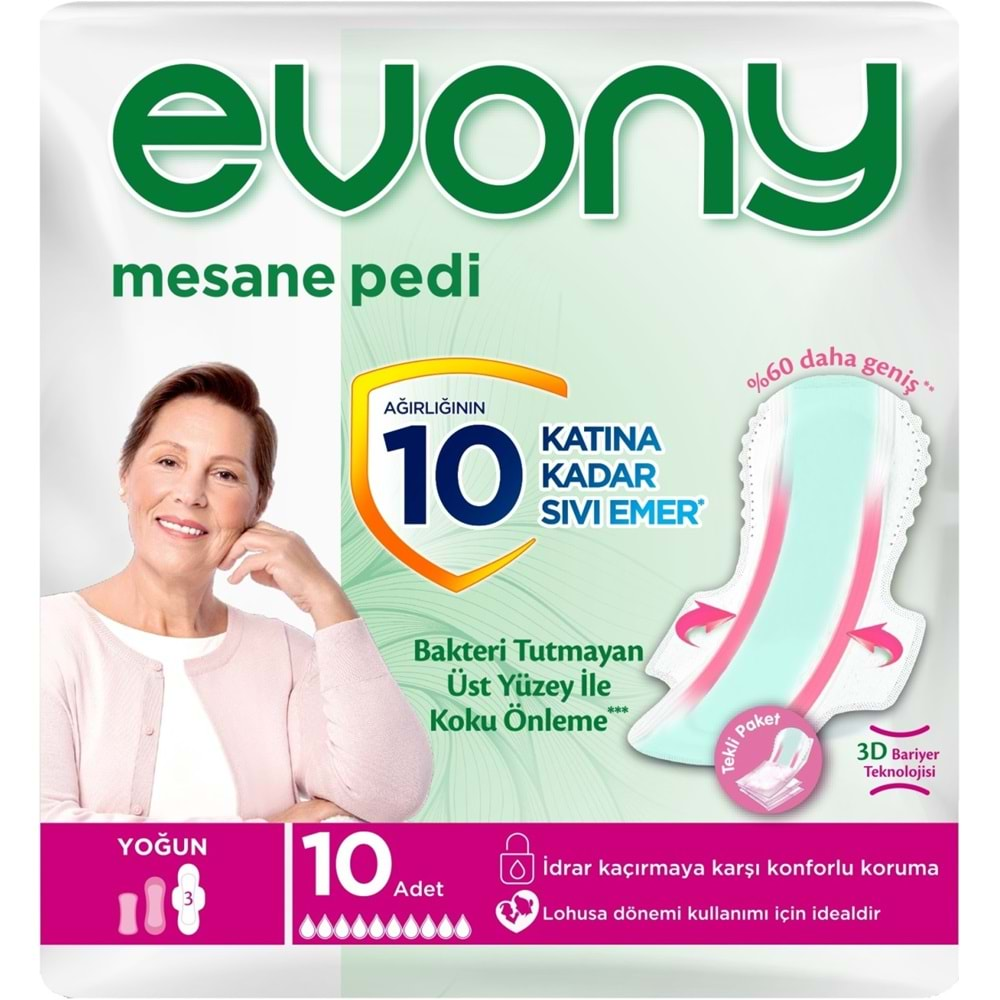 Evony Günlük Mesane Pedi Yoğun 20 Adet (2PK*10)