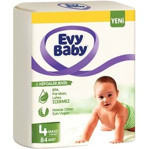 Evy Baby Bebek Bezi Beden:4 (7-14KG) Maxi 168 Adet Ekonomik Süper Fırsat Pk