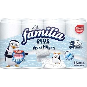 Familia Plus Tuvalet Kağıdı (3 Katlı) 32 Li Set Maxi Hijyen (2PK*16)