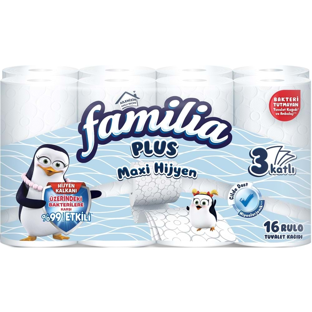 Familia Plus Tuvalet Kağıdı (3 Katlı) 48 Li Set Maxi Hijyen (3PK*16)