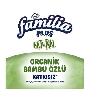 Familia Plus Tuvalet Kağıdı 3 Katlı 64 Lü Paket Natural Organik Bambu Özlü (2PK*32)