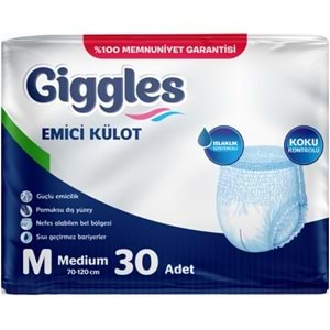 Giggles Hasta Bezi Yetişkin Emici Külot M-Orta 120 Adet (4Pk*30)