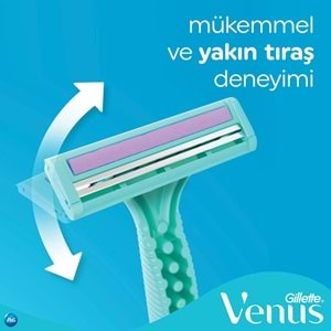 Gillette Simply Venus 2 Kullan At Kadın Tıraş Bıçağı 8 Li Set (2PK*4)