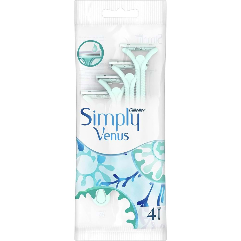 Gillette Simply Venus 2 Kullan At Kadın Tıraş Bıçağı 36 Lı Set (9PK*4)