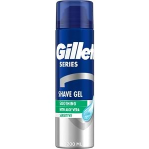 Gillette Traş Jeli Series 200ML Sensitive/Hassas/Yeşil (2PK*200ML)