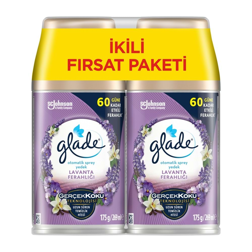 Glade Oda Kokusu Otomatik Sprey Yedek 269ML (4 Lü Set) Lavanta (2PK*2)