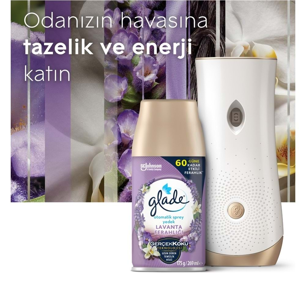 Glade Oda Kokusu Otomatik Sprey Yedek 269ML (4 Lü Set) Lavanta (2PK*2)