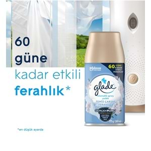 Glade Oda Kokusu Otomatik Sprey Yedek 269ML (8 Li Set) Temiz Çarşaf Ferahlığı (4PK*2)