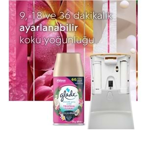 Glade Oda Kokusu Otomatik Sprey Yedek 269ML (4 Lü Set) Okyanus Sessizliği ve Tropikal Floral (2PK*2)