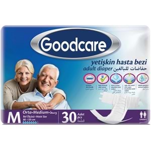 Goodcare Hasta Bezi Yetişkin Bel Bantlı Tekstil Yüzey M Medium - Orta 60 Adet (2PK*30)