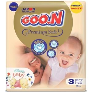 Goon Premium Soft Bebek Bezi Beden:3 (7-12Kg) Midi 304 Adet Avantaj Fırsat Pk