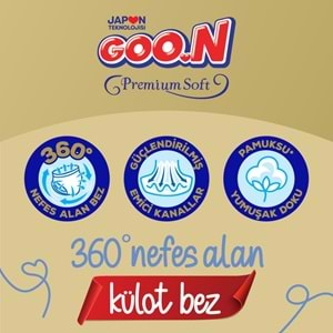 Goon Premium Soft Külot Bebek Bezi Beden:6 (15-25Kg) Extra Large 84 Adet Ekonomik Fırsat Pk