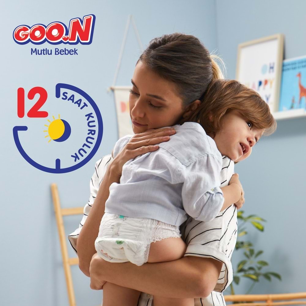 Goon Mutlu Bebek Külot Bebek Bezi Beden:5 (12-17Kg) Junior 48 Adet Jumbo Ekonomik Pk