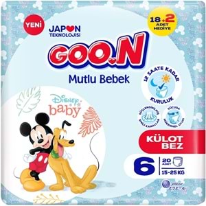 Goon Mutlu Bebek Külot Bebek Bezi Beden:6 (15-25KG) Extra Large 60 Adet Jumbo Fırsat Pk