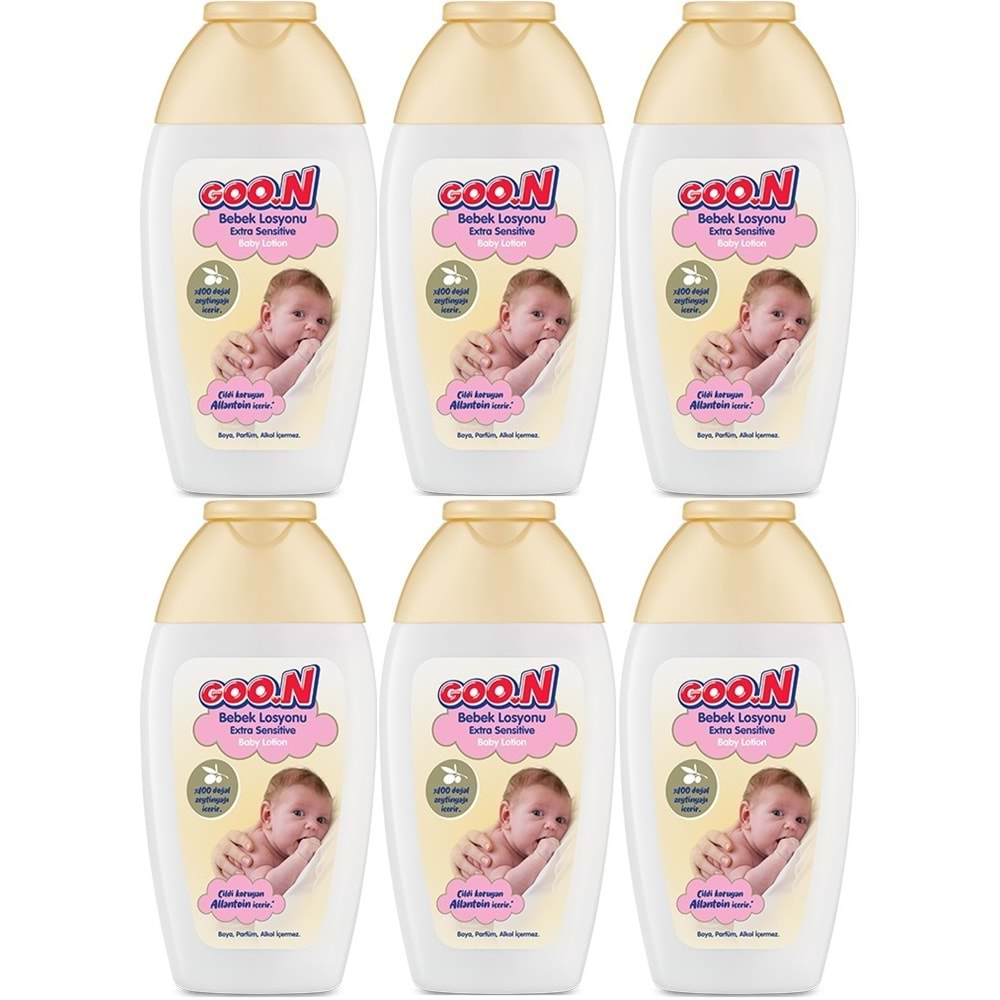 Goon Nemlendirici Bebek Bakım Losyonu 200ML (6 Lı Set)