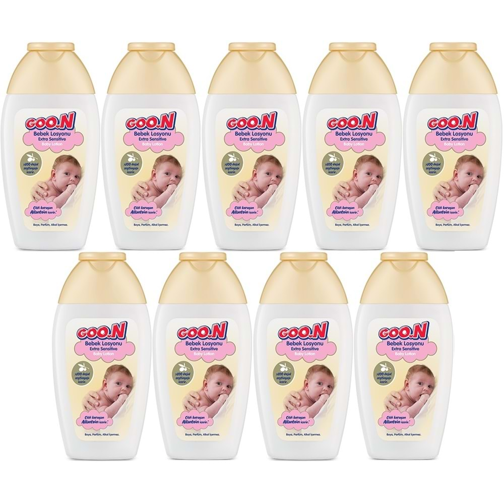 Goon Nemlendirici Bebek Bakım Losyonu 200ML (9 Lu Set)