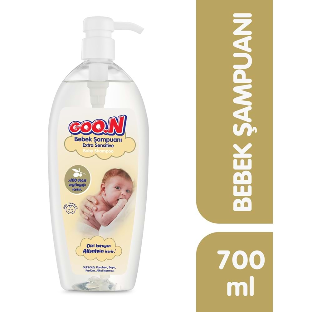 Goon Bebek Şampuanı 700ML Ekstra Sensitive/Hassas (4 Lü Set)