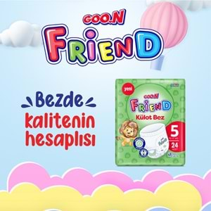 Goon Friend Külot Bebek Bezi Beden:5 (12-17KG) Junior 144 Adet Ekonomik Fırsat Pk