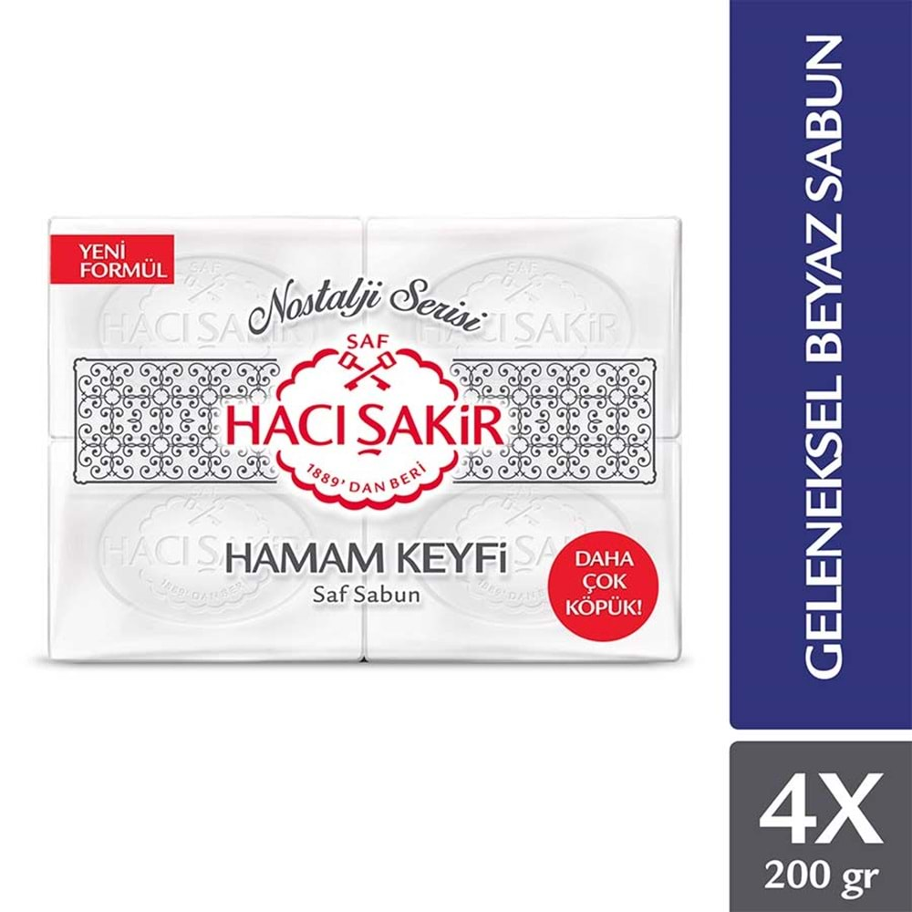 Hacı Şakir Sabun 800GR Hamam Keyfi (Nostalji Serisi) (3 Lü Set)