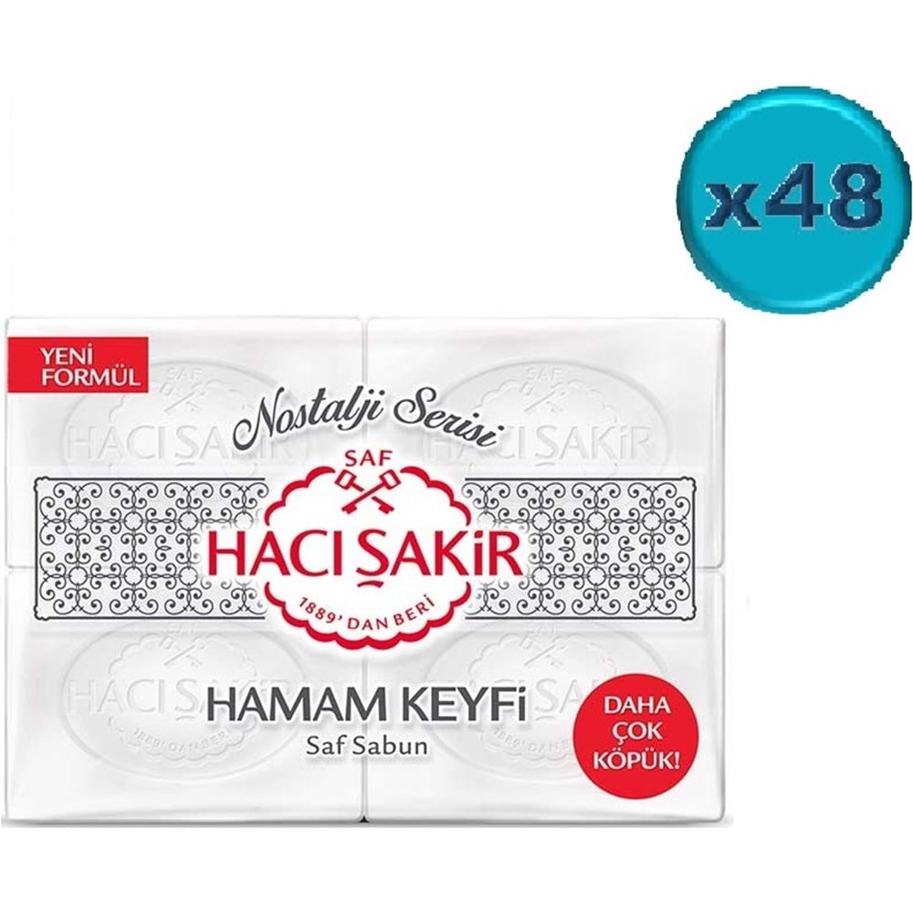 Hacı Şakir Sabun 800GR Hamam Keyfi (Nostalji Serisi) (48 Li Set)