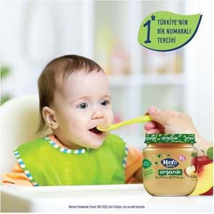 Hero Baby Kavanoz Maması 120GR Organik Elmalı Şeftalili (6 Lı Set)