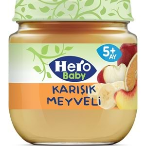 Hero Baby Kavanoz Maması 125GR Karışık Meyveli 12 Li Set