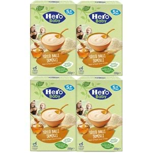 Hero Baby Kaşık Maması 200GR Sütlü Ballı İrmikli 4 Lü Set