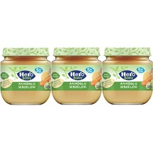 Hero Baby Kavanoz Maması 120GR Anadolu Sebzeleri (3 Lü Set)