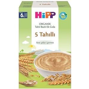 Hipp Organik 5 Tahıllı Kaşık Maması 200Gr 5 Li Set