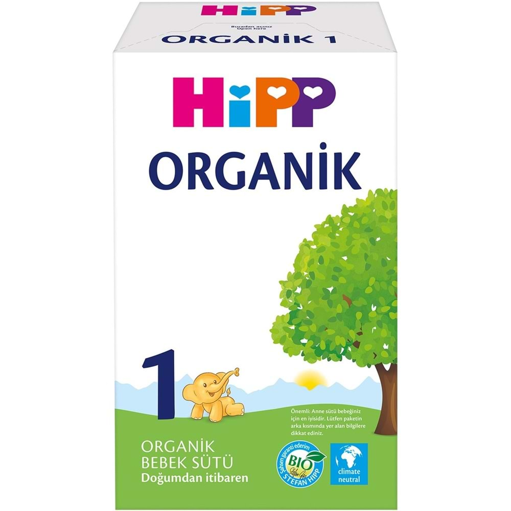 Hipp Organik Bebek Sütü 600GR No:1 (1. Aydan İtibaren) (6 Lı Set)