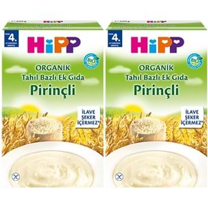 Hipp Organik Pirinçli Tahıl Bazlı Kaşık Maması 200Gr (2 Li Set)