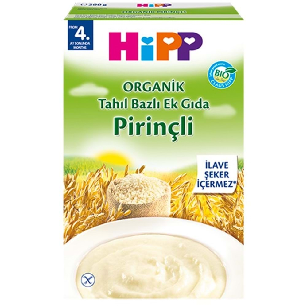 Hipp Organik Pirinçli Tahıl Bazlı Kaşık Maması 200Gr (2 Li Set)