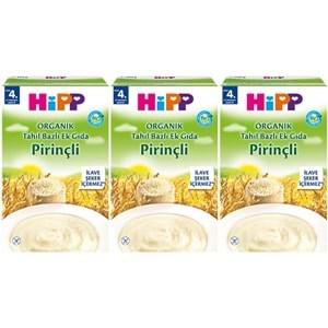 Hipp Organik Pirinçli Tahıl Bazlı Kaşık Maması 200Gr (3 Lü Set)