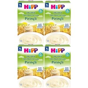 Hipp Organik Pirinçli Tahıl Bazlı Kaşık Maması 200Gr (4 Lü Set)