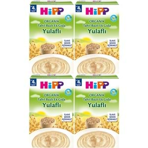 Hipp Organik Yulaflı Tahıl Bazlı Kaşık Maması 200Gr (4 Lü Set)