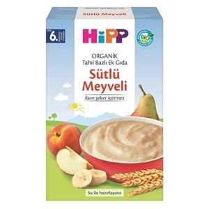 Hipp Organik Sütlü Meyveli Tahıl Bazlı Kaşık Maması 250Gr (3 Lü Set)