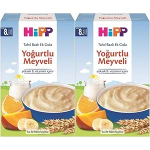 Hipp Organik Sütlü Yoğurtlu Meyveli Kaşık Maması 250Gr (2 Li Set)