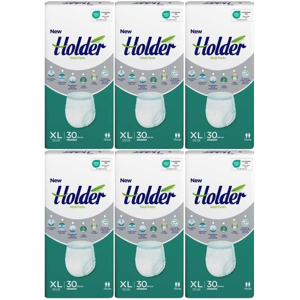 Holder Emici Külot Hasta Bezi Extra Large-XL 180 Adet (6PK*30)