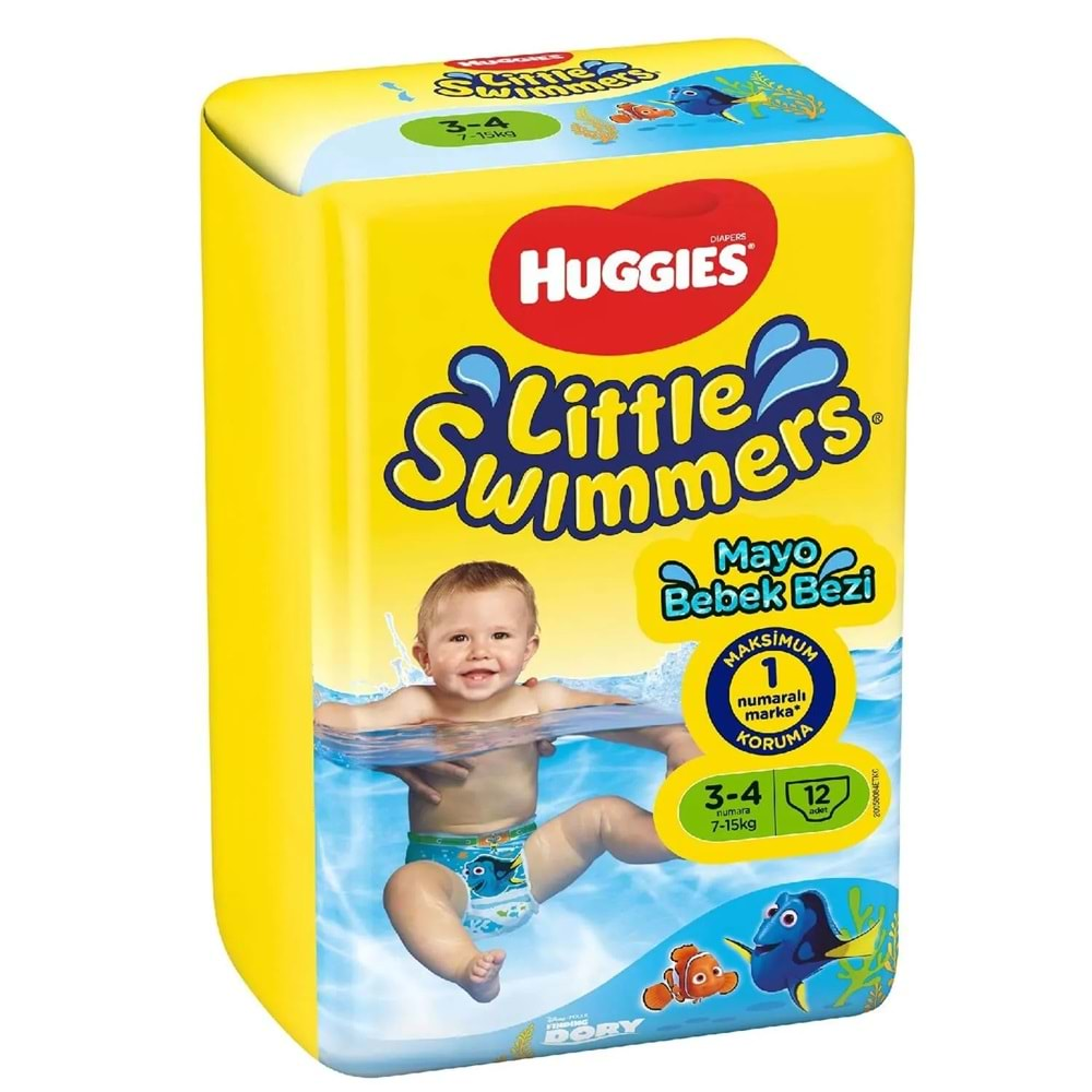 Huggıes Little Swımmers Mayo Bebek Bezi Beden:3-4 (7-15Kg) 72 Adet (6Pk*12)