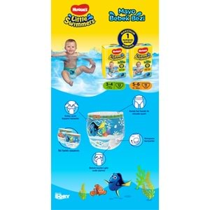 Huggıes Little Swımmers Mayo Bebek Bezi Beden:3-4 (7-15Kg) 72 Adet (6Pk*12)