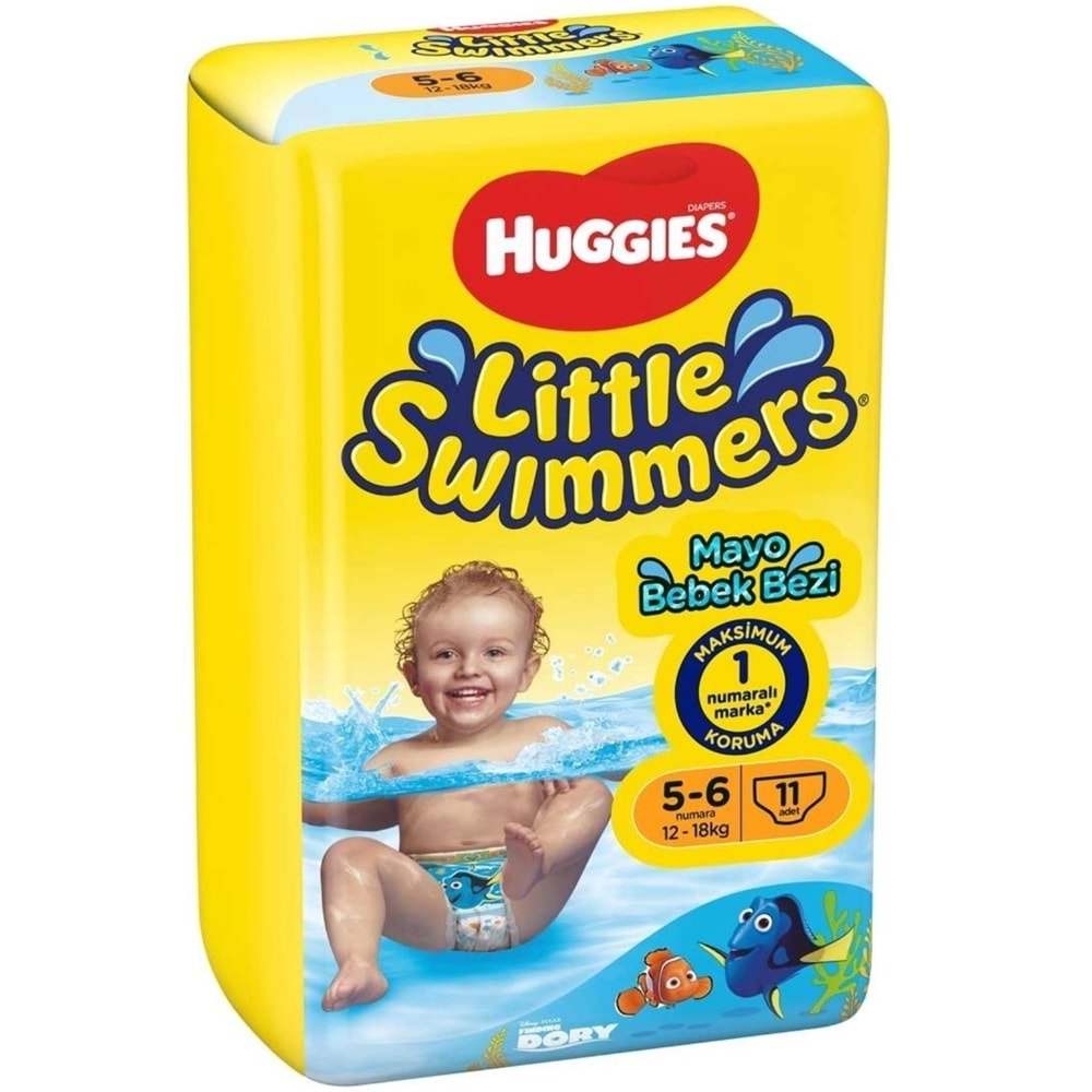 Huggıes Little Swımmers Mayo Bebek Bezi Beden:5-6 (12-18KG) 66 Adet (6PK*11)