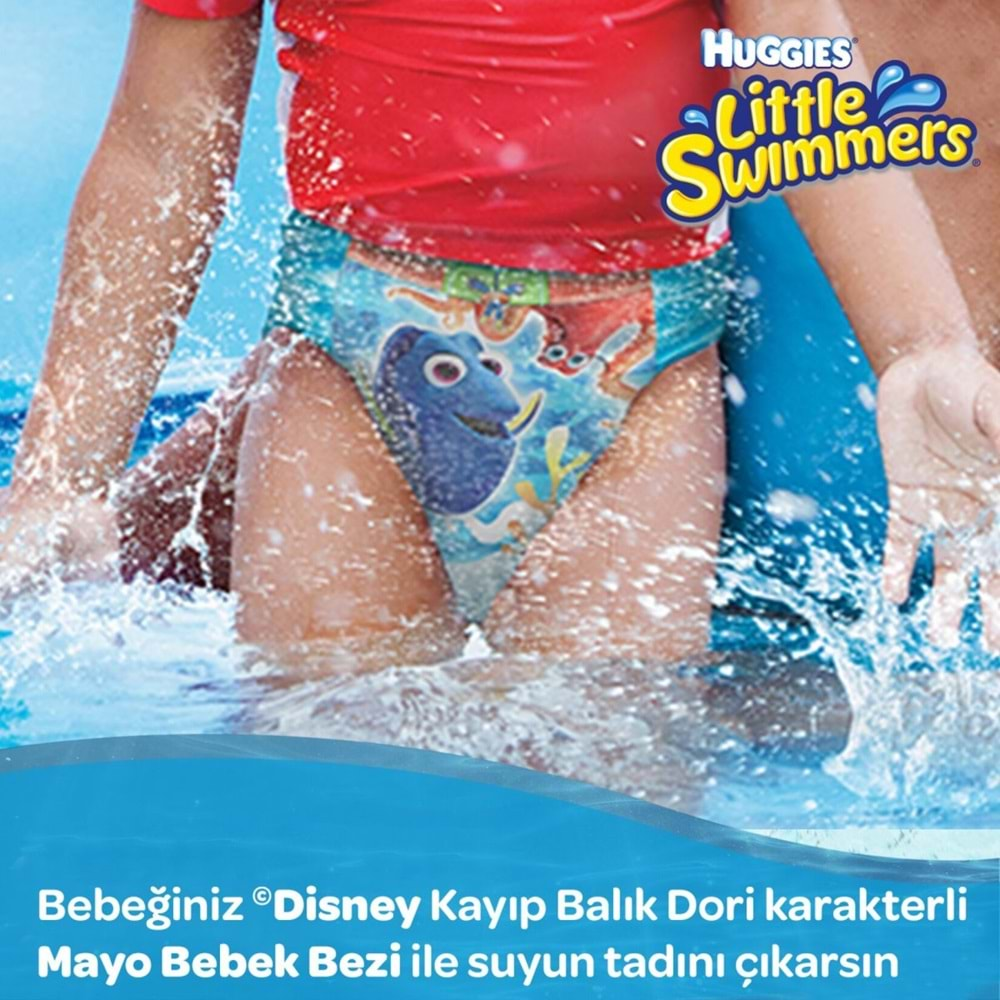 Huggıes Little Swımmers Mayo Bebek Bezi Beden:5-6 (12-18KG) 66 Adet (6PK*11)