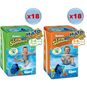 Huggıes Little Swımmers Mayo Bebek Bezi Karma Koli 36 Paket (Standlı Koli)