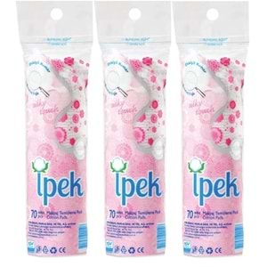 İpek Makyaj Temizleme Pedi 210 Adet (3PK*70)