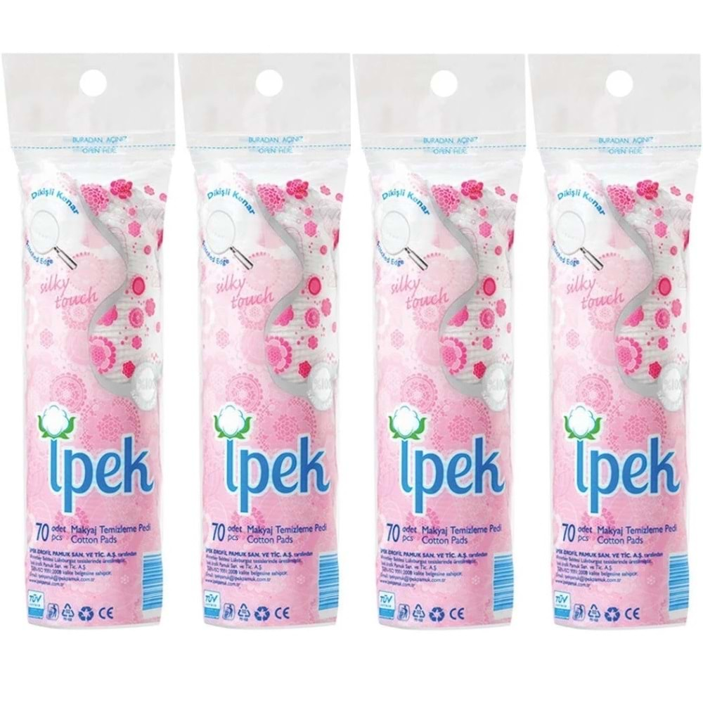 İpek Makyaj Temizleme Pedi 280 Adet (4PK*70)