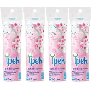 İpek Makyaj Temizleme Pedi 280 Adet (4PK*70)