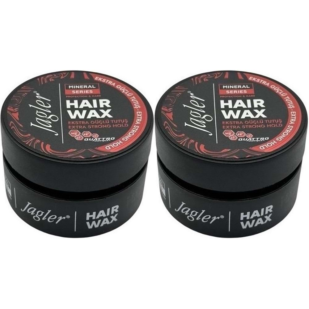 Jagler Süper Wax 150ML Extra Strong hold - Ekstra Güçlü Tutuş (2 Li Set)