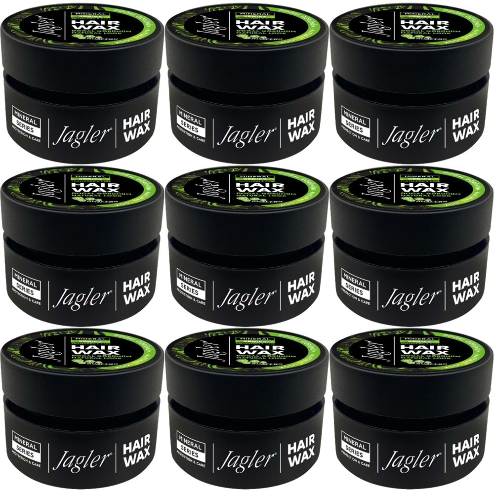 Jagler Süper Wax 150ML Natural Look - Doğal Görünüm (9 Lu Set)