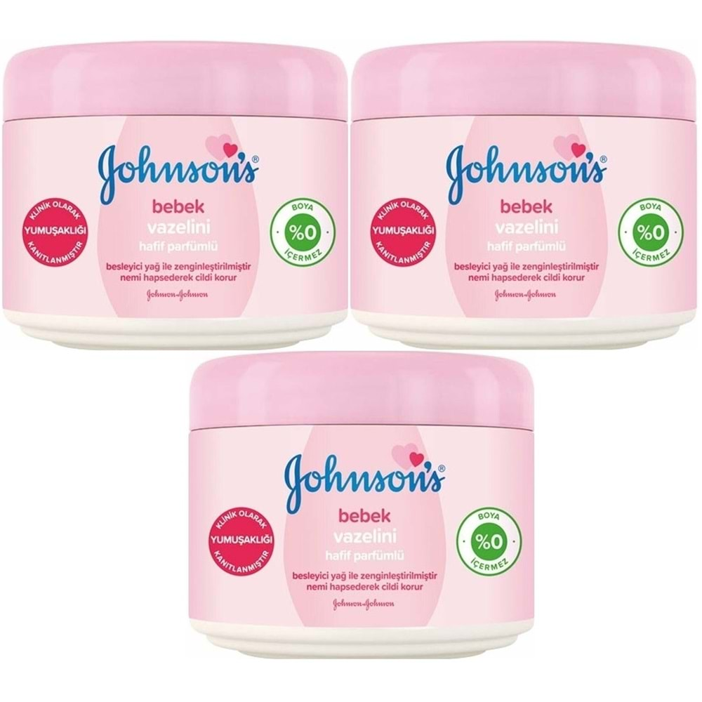 Johnsons Baby Bebek Vazelini Hafif Parfümlü 100ML (3 lü Set)