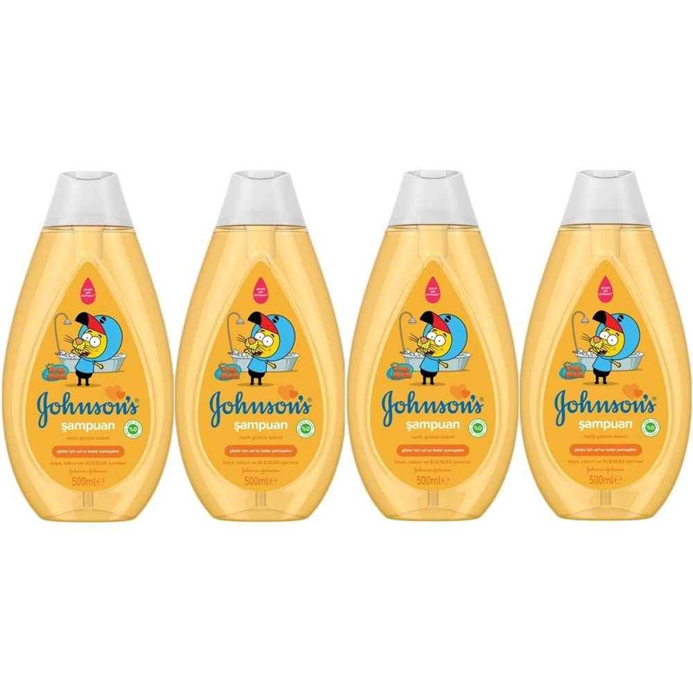 Johnsons Baby Bebek Şampuanı 500ML Kral Şakir Klasik (4 Lü Set)